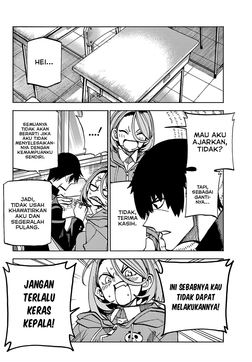 The Story Between a Dumb Prefect and a High School Girl with an Inappropriate Skirt Length Chapter 01 Gambar 16